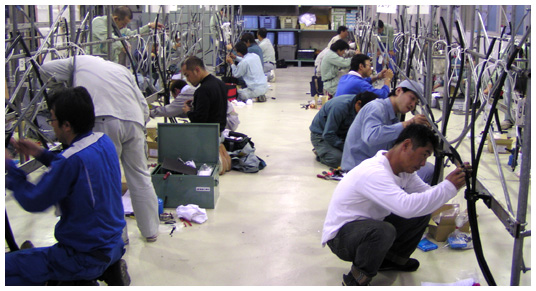 Coordinating technical supervisors to power cable installation workshops